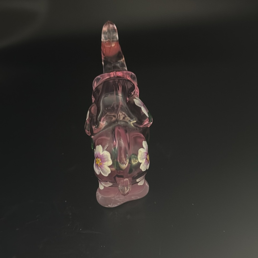 Fenton Pink Glass Elephant Figurine by Lenox - Picture 3 of 6